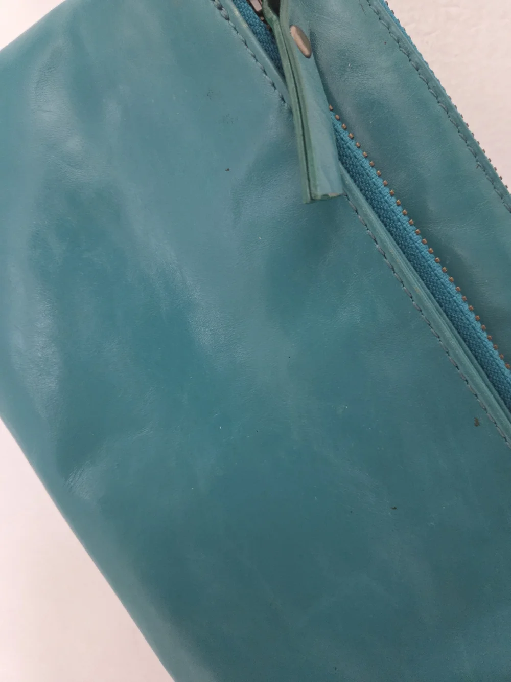 Latico Teal Leather Zip Wristlet/ Clutch - Women Bags